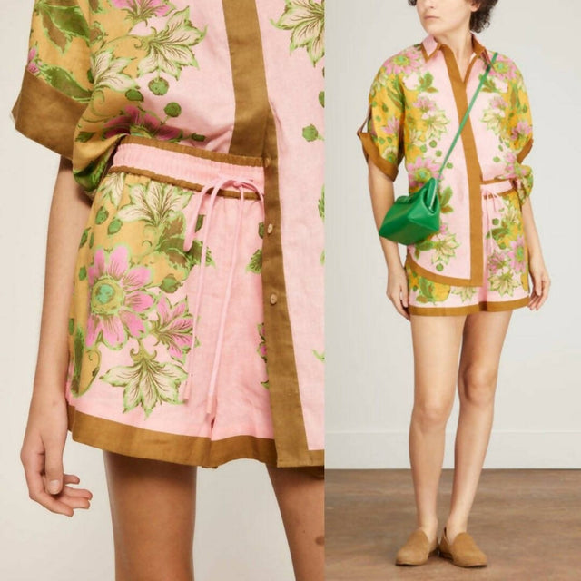 ALEMAIS - Alemais Winnie Spliced Shirt and Short Set