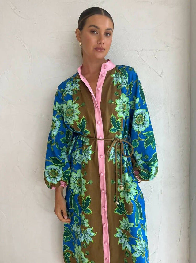 ALEMAIS - Alemais Winnie Spliced Shirtdress