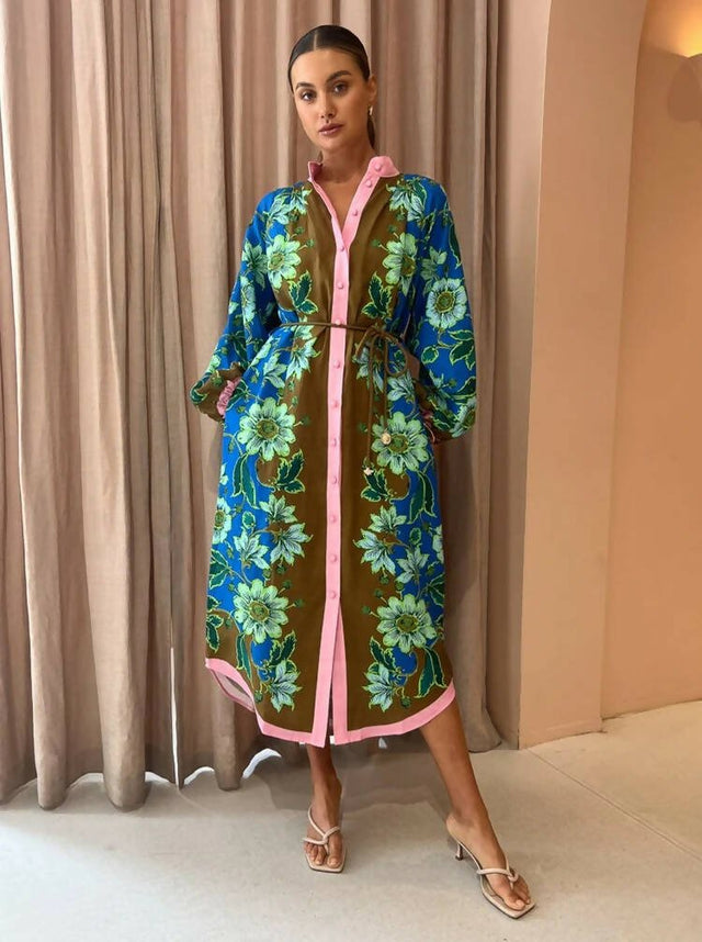 ALEMAIS - Alemais Winnie Spliced Shirtdress