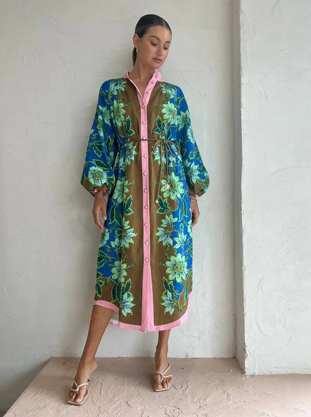 ALEMAIS - Alemais Winnie Spliced Shirtdress