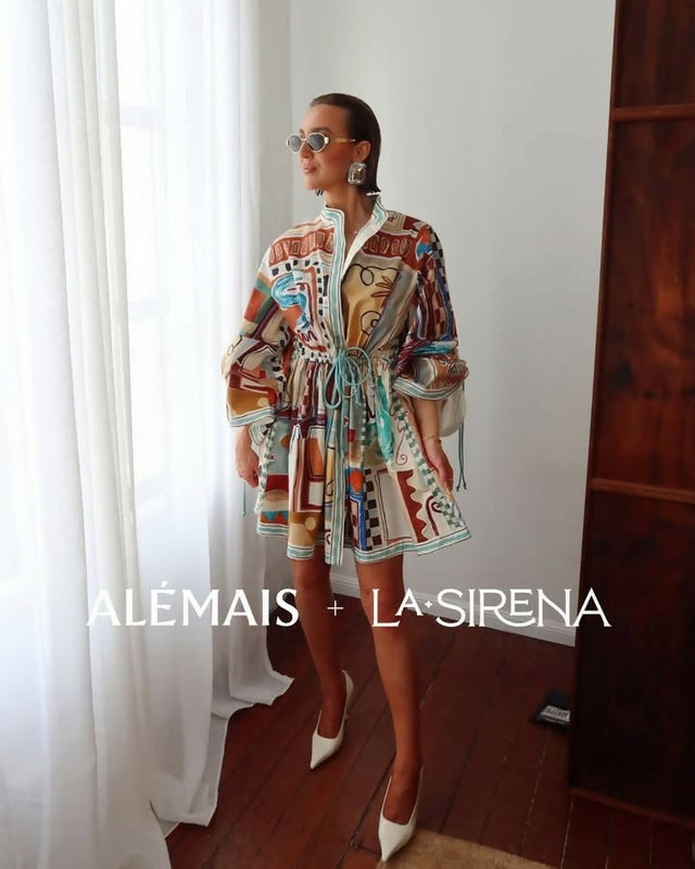 Alemais X La Sirena Exclusive Michelle Mini Dress - 16 / Multi - Dresses