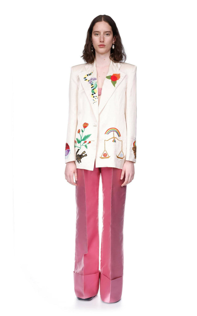 Alemais Zelda Embroidered Blazer Print Size 16 - 16 / Multi - Coats