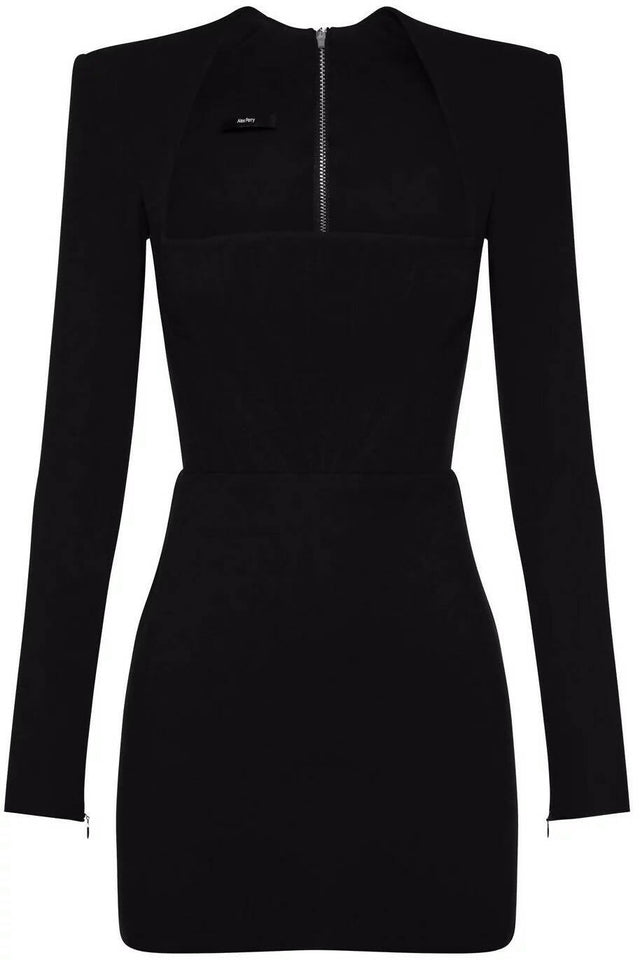 Alex Perry Benison - Stretch Crepe Portrait Mini Dress - 10 - Dresses