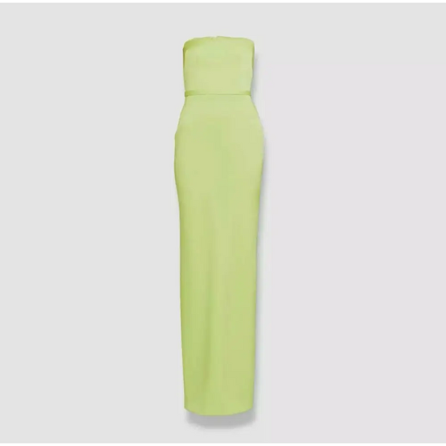 Alex Perry Green Cassidy Strapless Column Gown - Dresses