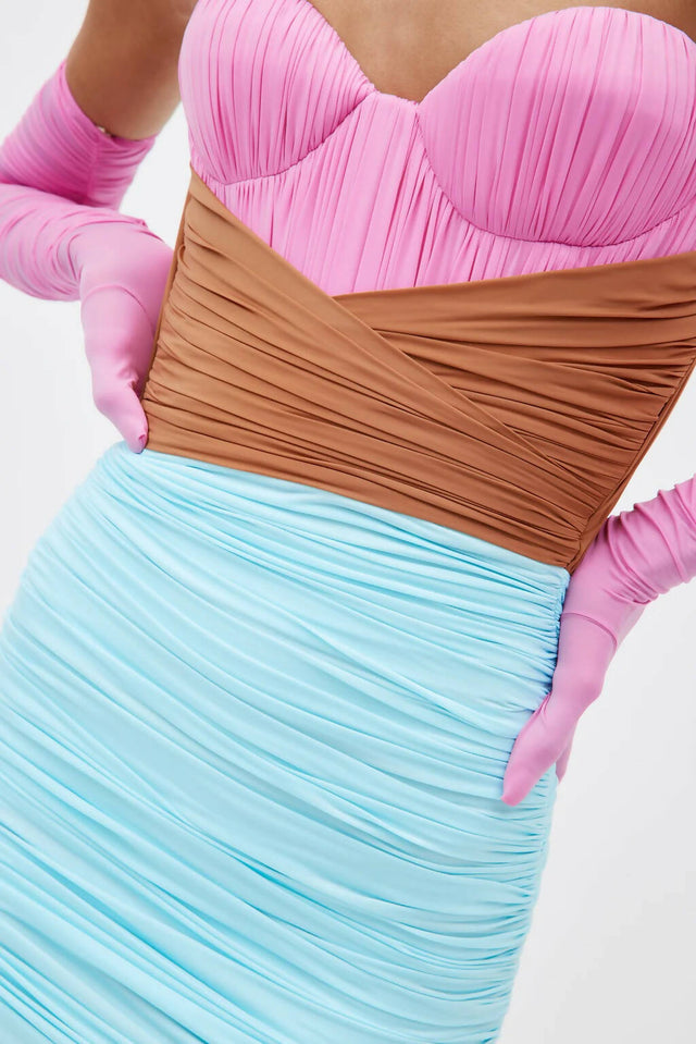 Alex Perry Stone Multi Mini Dress - 8 / Multi - Dresses