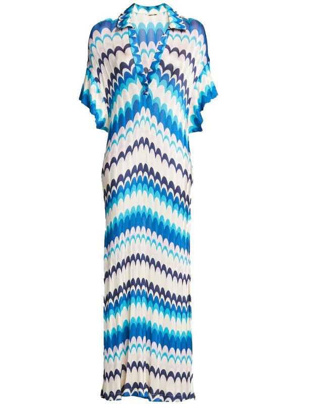 Alexis Lucchini Caftan Blue Size 8 - 8 / Blue - Dresses