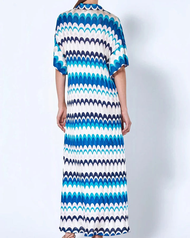 Alexis Lucchini Caftan Blue Size 8 - 8 / Blue - Dresses