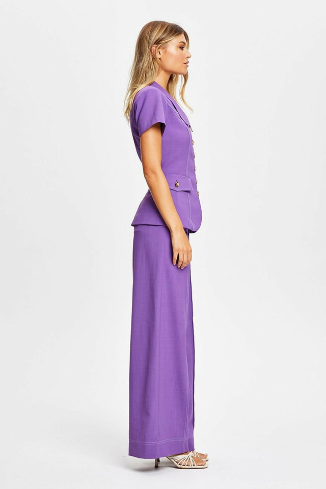 Alice McCall Sweet Valentine Set (Jacket Size 8 Pants Size 6) - 6 / Violet - Outfit Sets
