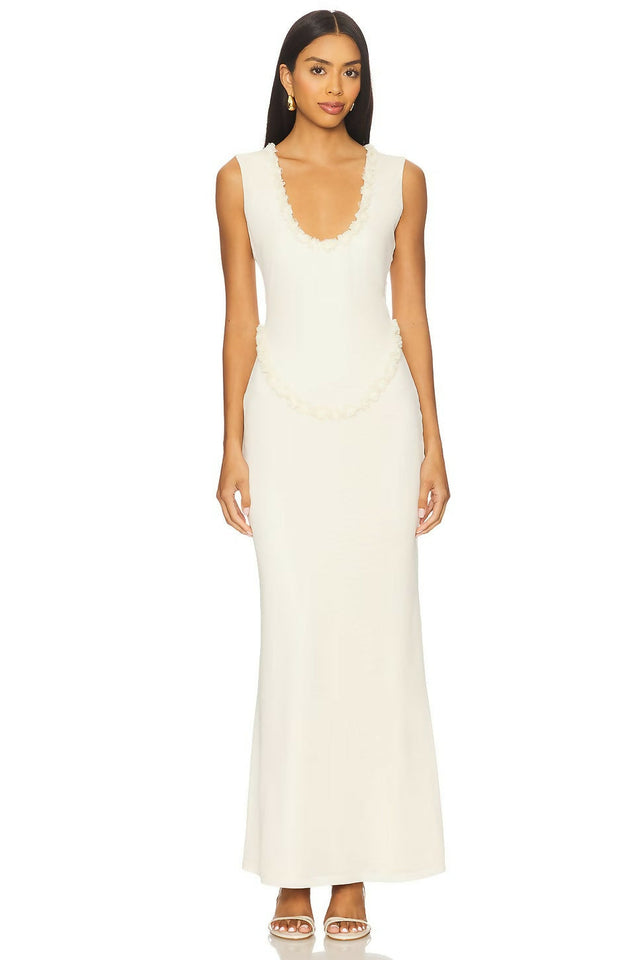 Amelie Teje Miro Maxi Dress in Butter - Dresses