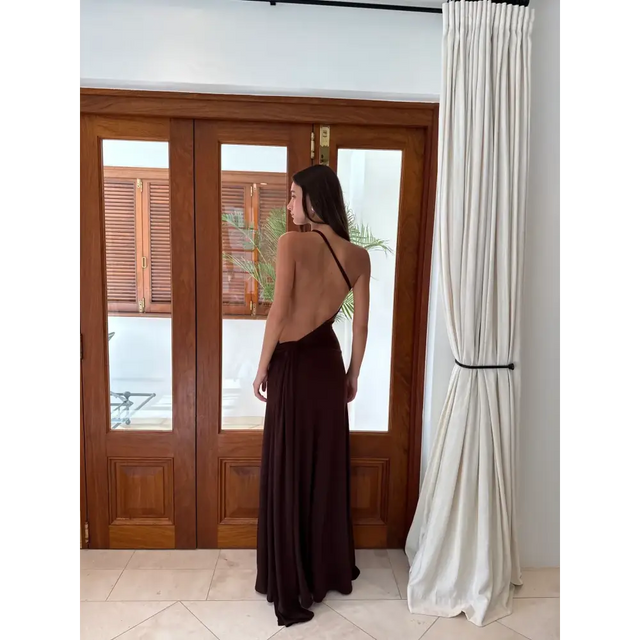 Ance Gria Gaia Gown Brown Size 8 - 8 / Brown - Dresses