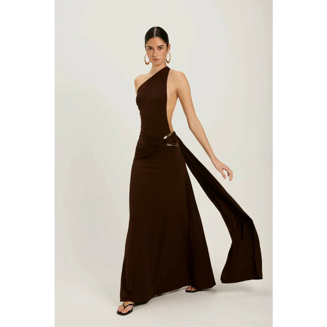 Ance Gria Gaia Gown Brown Size 8 - 8 / Brown - Dresses