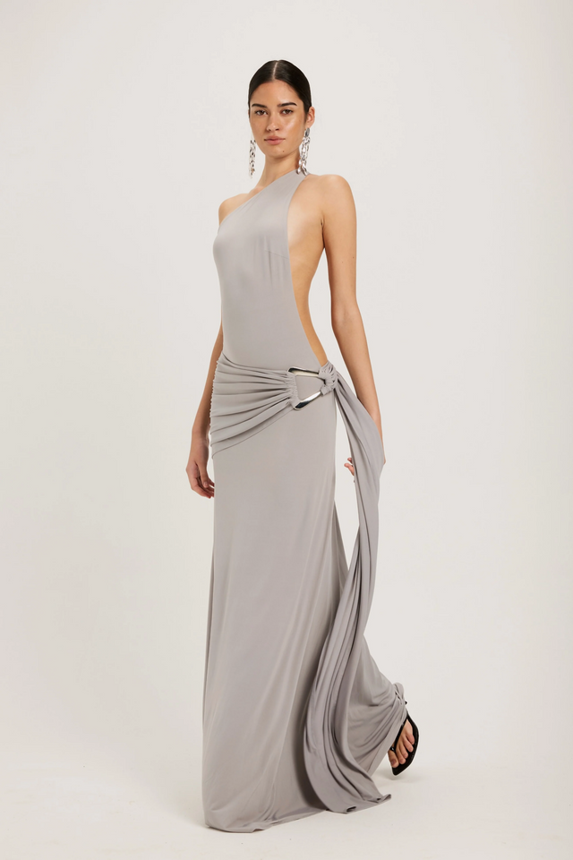 Ance Gria Gaia Gown Silver Grey - 8 / Grey - Dresses