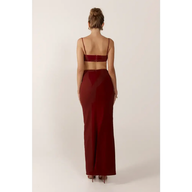 Ance Gria Micro Jude Set - Wine - 8 / Red - Outfit Sets