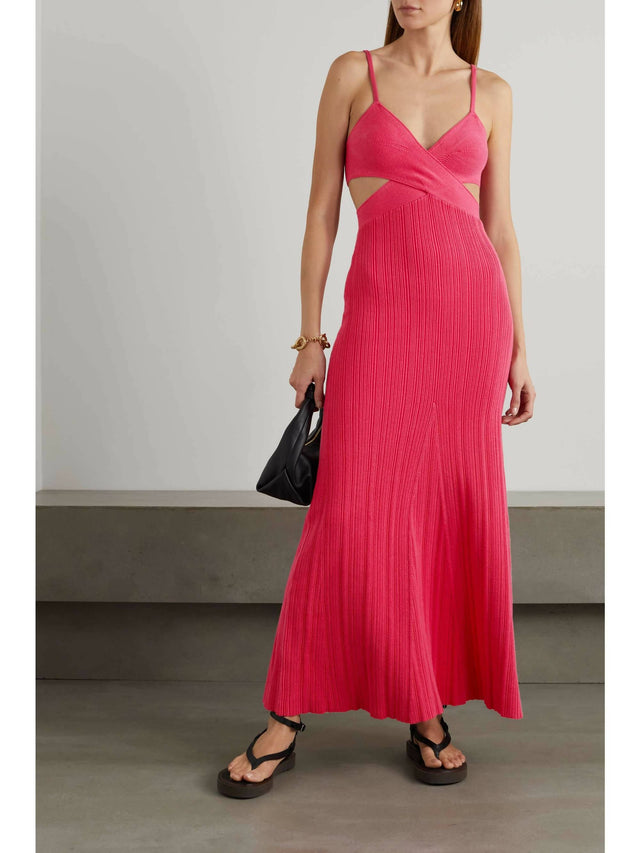 Anna Quan Sabrina Midi Dress - 8 / Red - Dresses