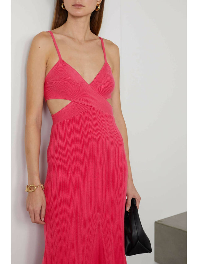 Anna Quan Sabrina Midi Dress - 8 / Red - Dresses
