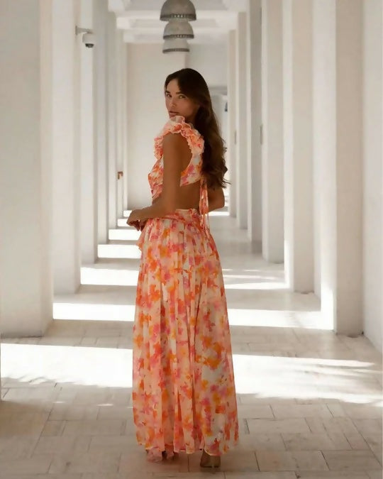 Anne Louise Clementine Maxi Dress - 10 / Print - Dresses