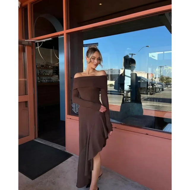 Arcina Ori Bella Dress - 6 / Brown - Dresses