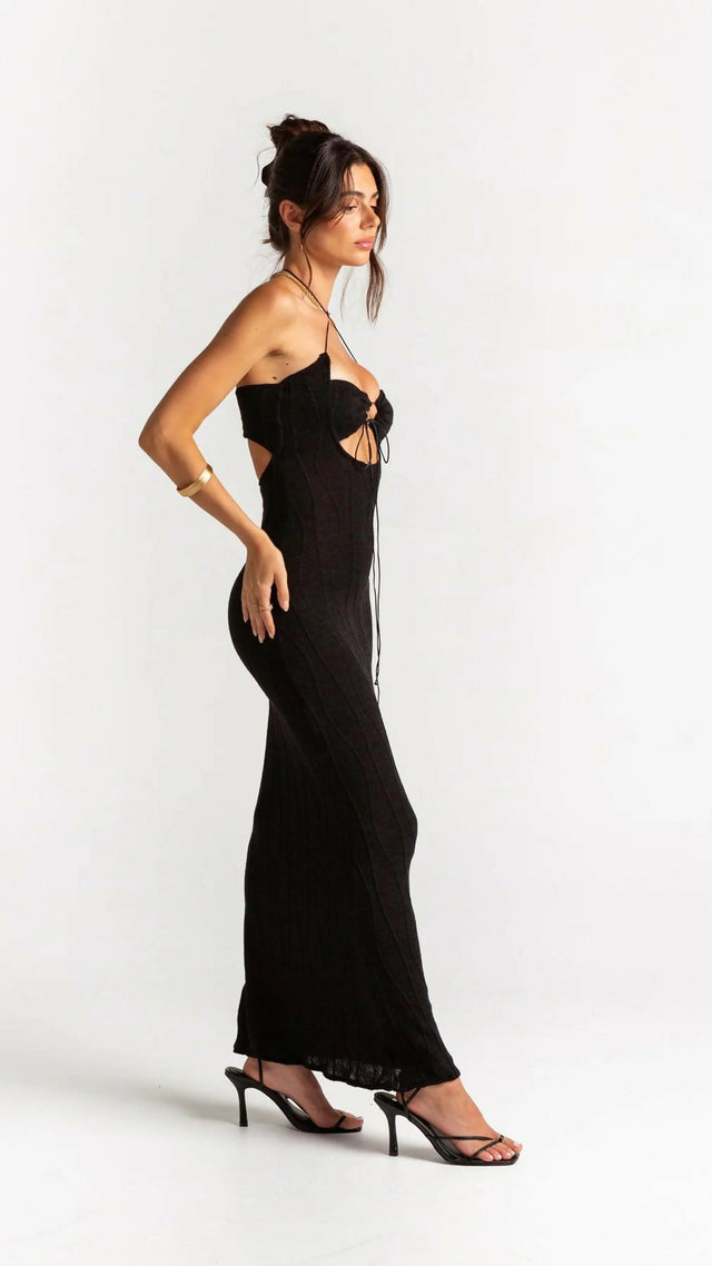 Arcina Ori Cindy Midi Dress - 8 / Black - Dresses