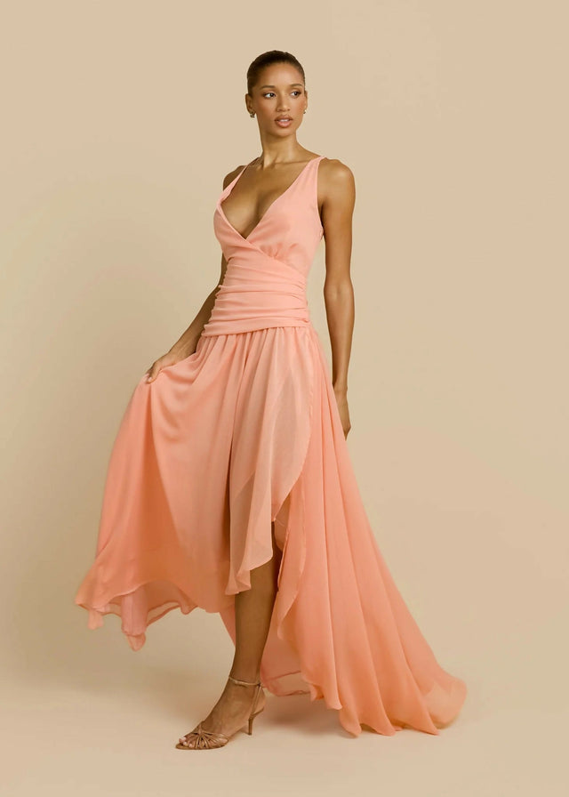 Arcina Ori Delilah Dress Peach Size 8 10 - Dresses