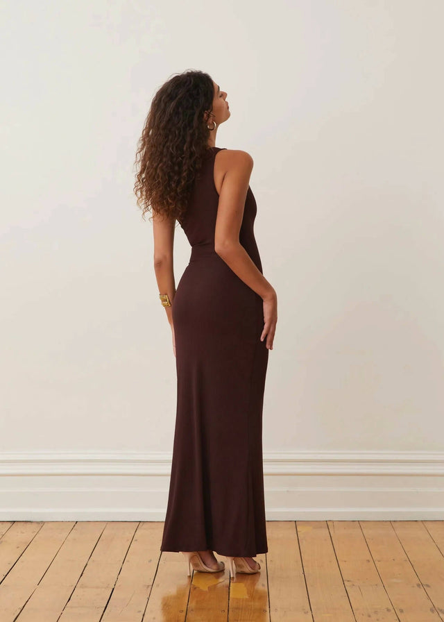 Arcina Ori Jada Knit Dress in Cocoa - 6 / Brown - Dresses