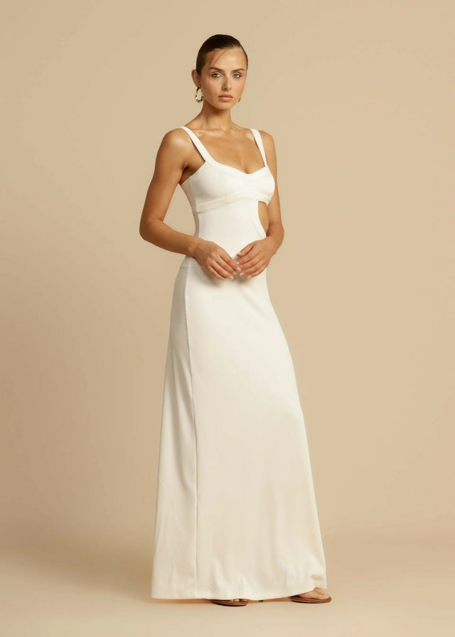 Arcina Ori Jetta Maxi Dress - 8 / White - Dresses