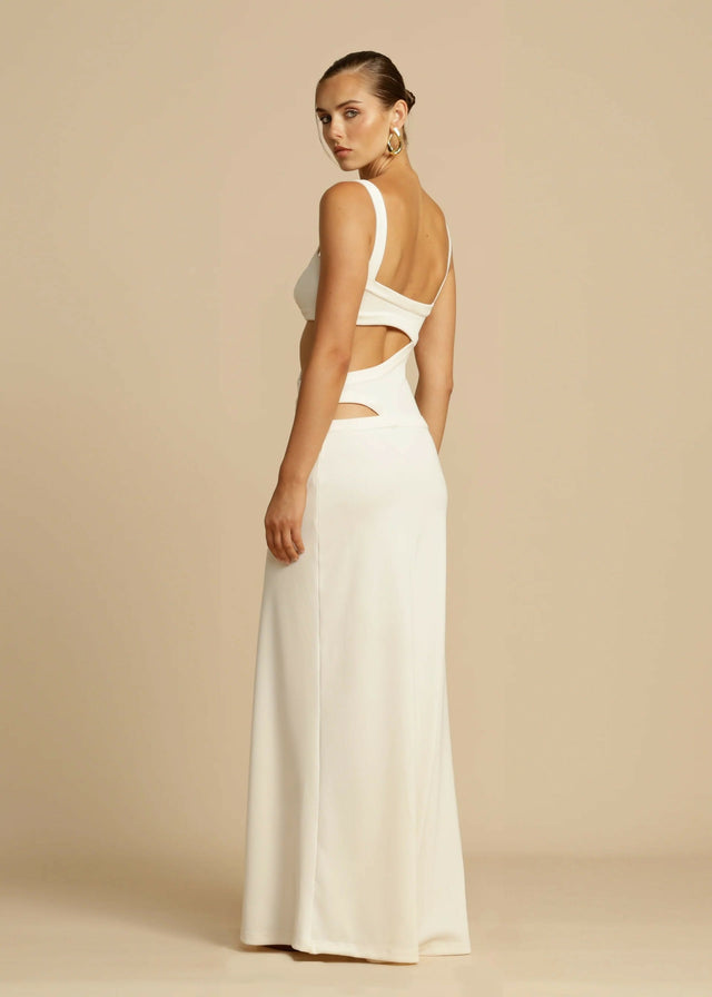Arcina Ori Jetta Maxi Dress - 8 / White - Dresses