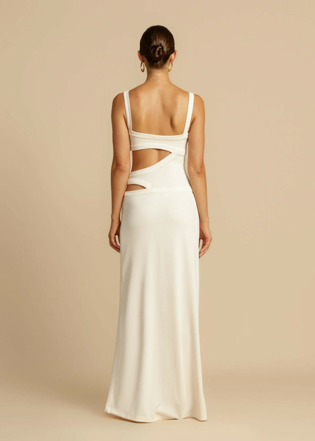 Arcina Ori Jetta Maxi Dress - 8 / White - Dresses