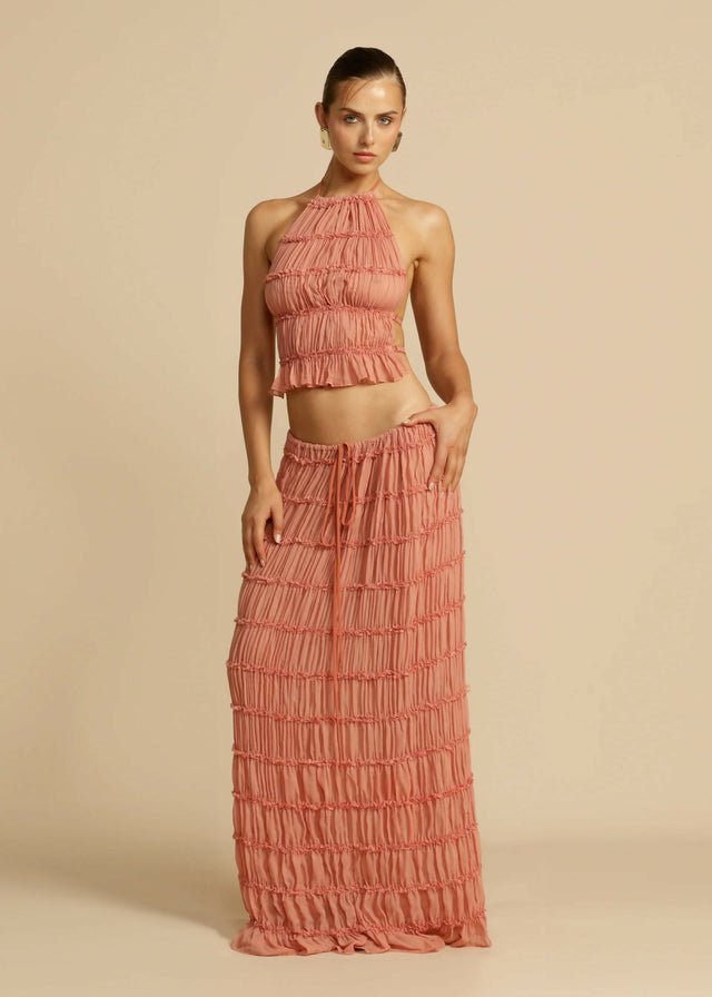 Arcina Ori Juliette Set in Peach - 8 / Peach - Outfit Sets