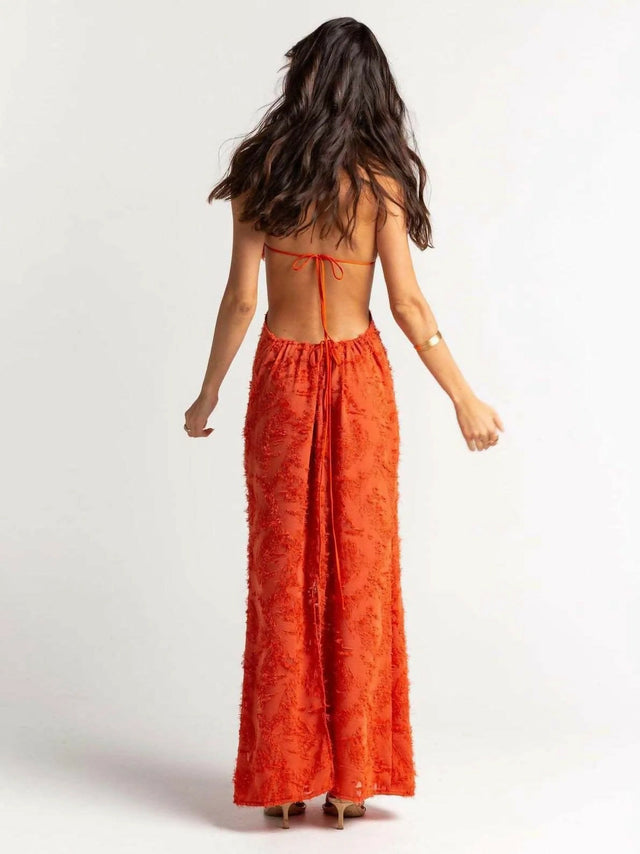 Arcina Ori Kara Dress in Burnt Orange - 6 / Orange - Dresses