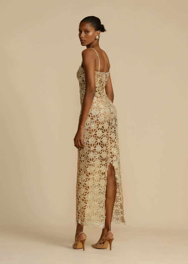 Arcina Ori Kendra Dress - 10 / Gold - Dresses