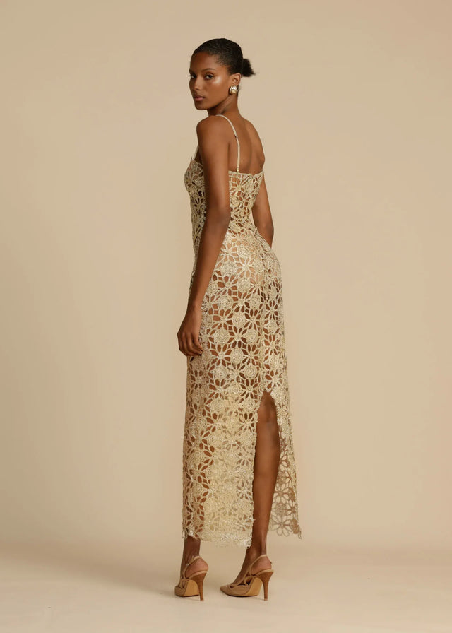 Arcina Ori Kendra Dress in Gold - 8 / Gold - Dresses