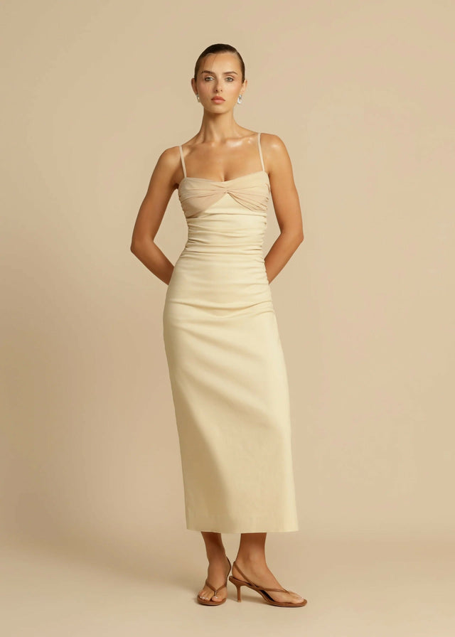 Arcina Ori Kinsley Dress Stone Size 8 - 8 / Nude - Dresses