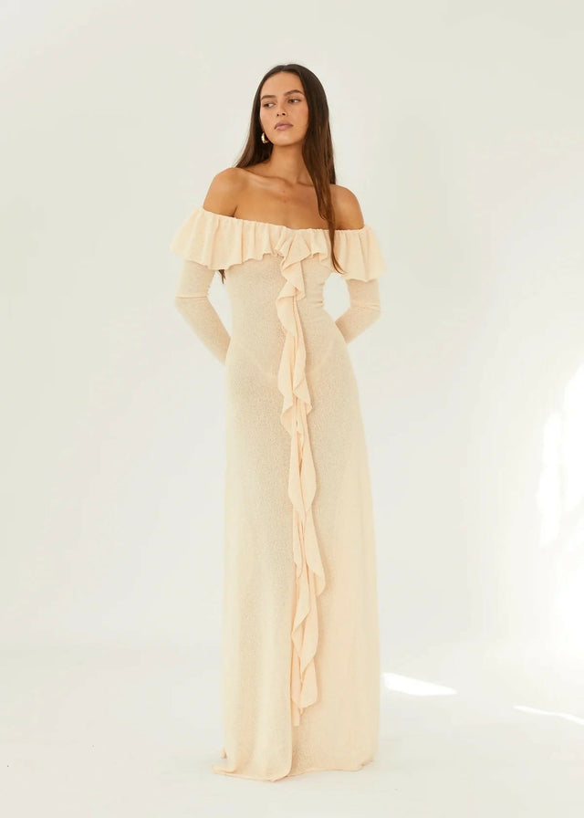 Arcina Ori Mila Midi Dress - 8 / Cream - Dresses