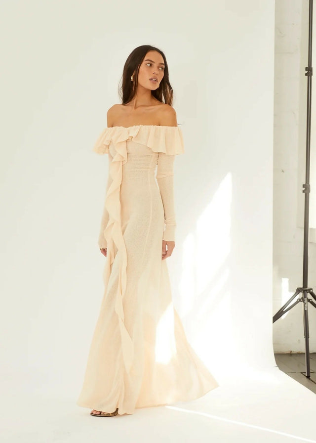 Arcina Ori Mila Midi Dress - 8 / Cream - Dresses