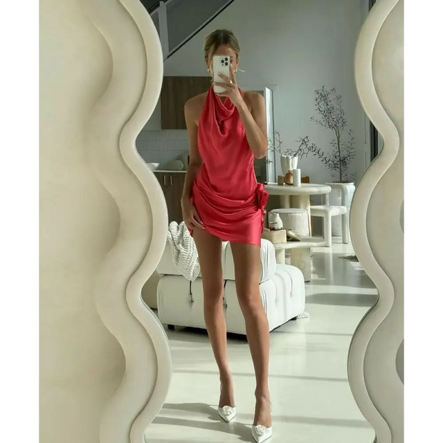 Arcina Ori Rosa Dress - 8 / Red - Dresses
