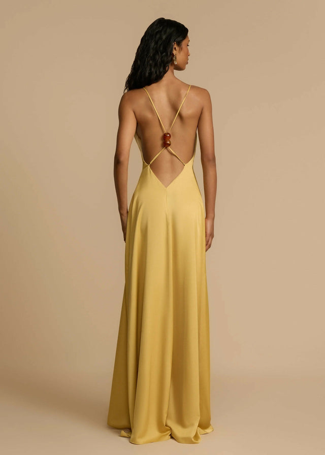 Arcina Ori Soleil Dress Yellow Size 10 - 10 / Yellow - Dresses