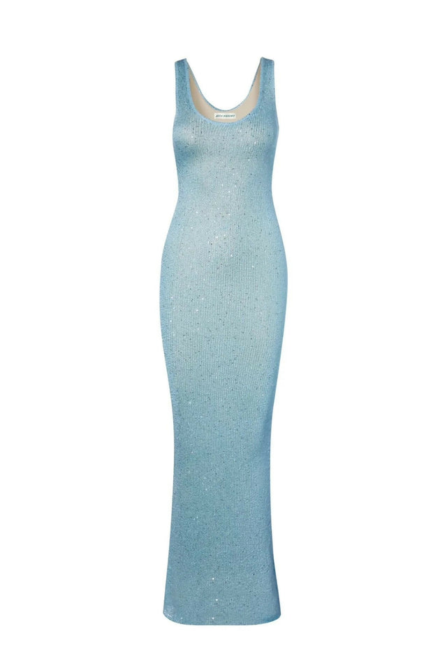 Asta Resort Ana Maxi Dress Baia Blue Sequin - Dresses