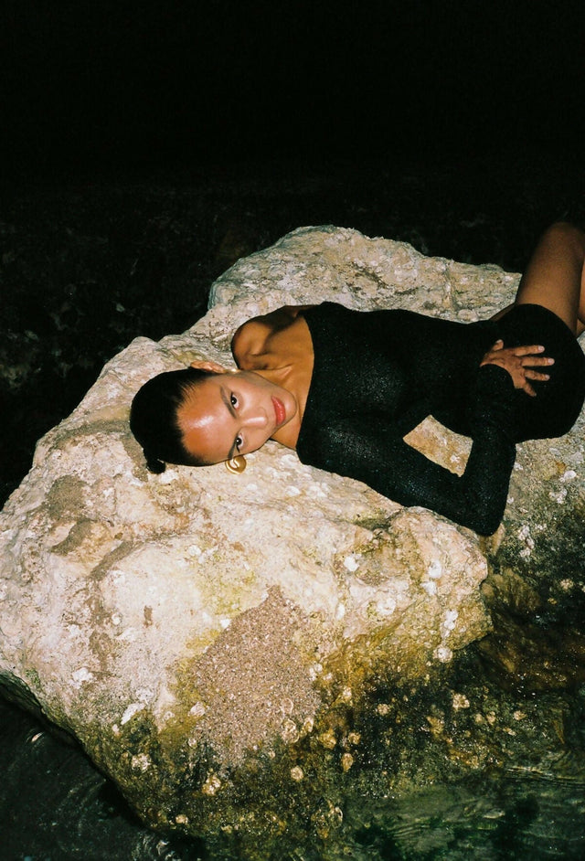 Asta Resort Maya Mini Dress - 8 / Black - Dresses