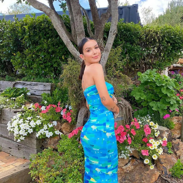Asta Resort Miami Midi Dress - 6 / Blue - Dresses