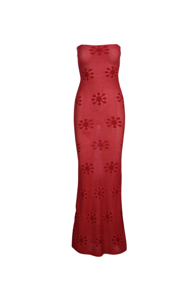 Asta Resort Monica Strapless Dress - 8 / Red - Dresses