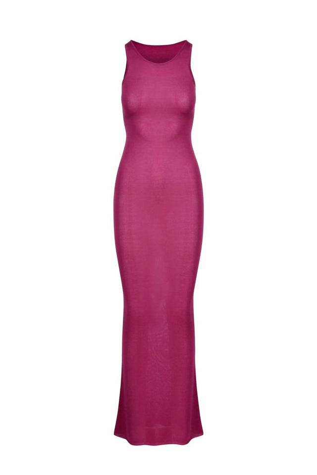 Asta Resort Natalia Jersey Midi Magenta - 8 / Magenta - Dresses