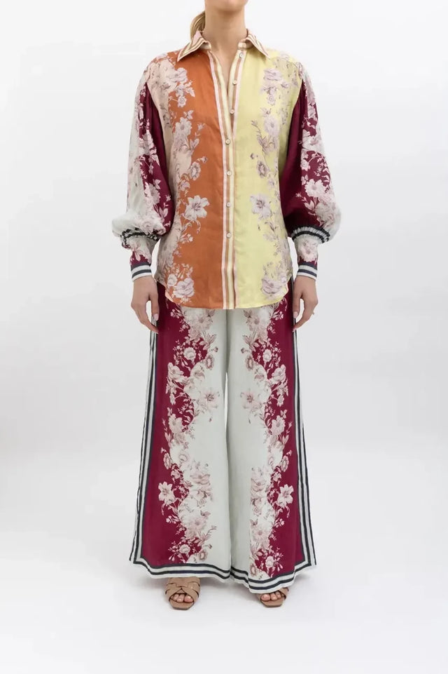 Alemais Marlow Shirt and Pant Set Floral