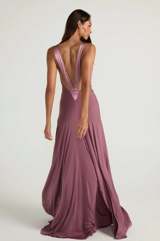 Ance Gria Rosa Gown in Mauve