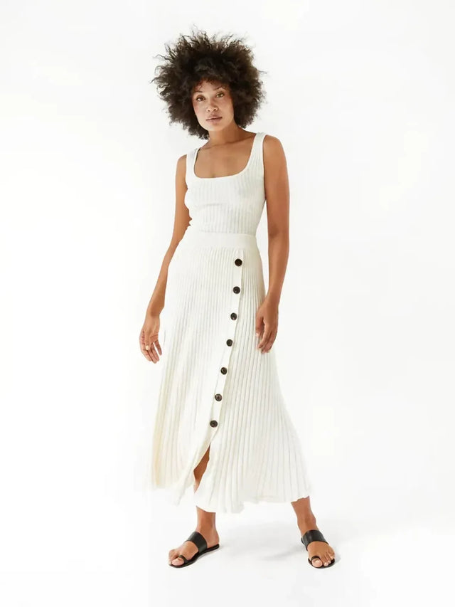 Anna Quan Lara Top & Hettie Skirt Set in Silence