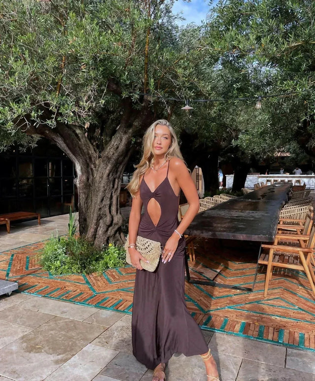 One Mile The Label Sammy Maxi Dress - Cocoa