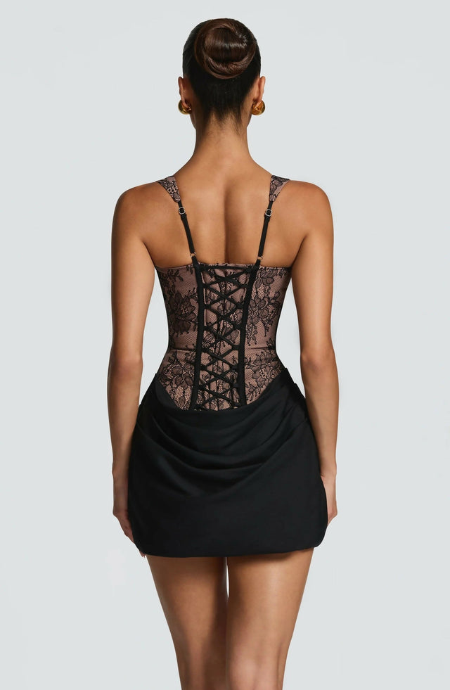 BabyBoo Cornelia Mini Dress - Black Lace - Dresses