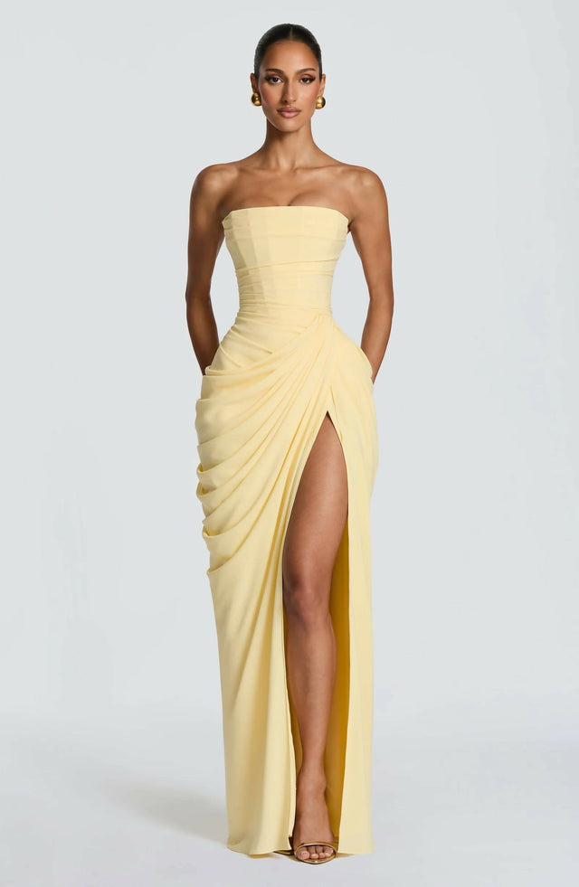 BabyBoo Cyra Maxi Dress - Lemon - Dresses
