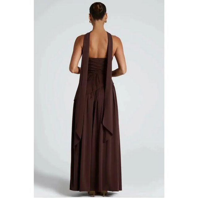 BabyBoo Maliyah Maxi Dress Plum Brown Size 8 - 8 / Brown - Dresses