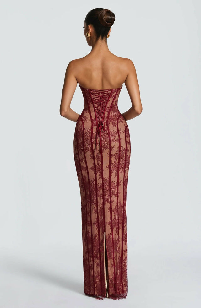 BabyBoo Sian Maxi Dress - Burgundy - Dresses