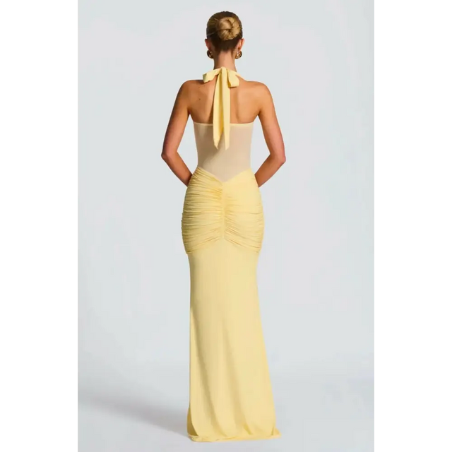 Babyboo Vixen Maxi Dress Lemon Size 6 8 & 10 - Dresses